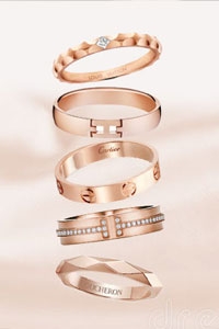 玫瑰金婚戒推薦2024｜35款人氣玫瑰金名牌結婚戒指｜Cartier、Hermès、Tiffany & Co.、Chanel