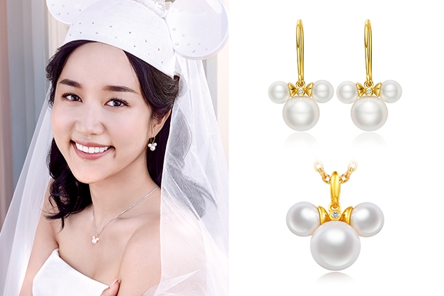 周大福_西式婚嫁金飾_「米奇」美鑽珍珠首飾