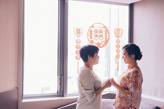 婚禮當日的甜蜜時刻