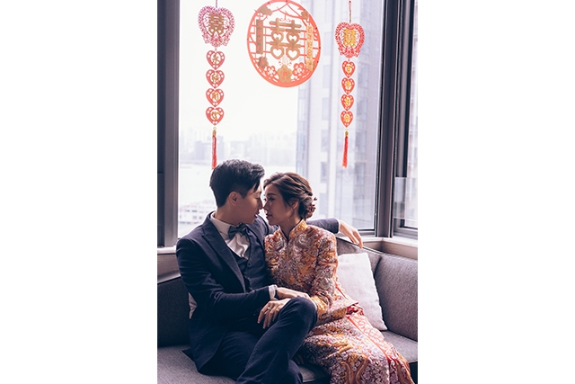 婚禮當日的甜蜜時刻