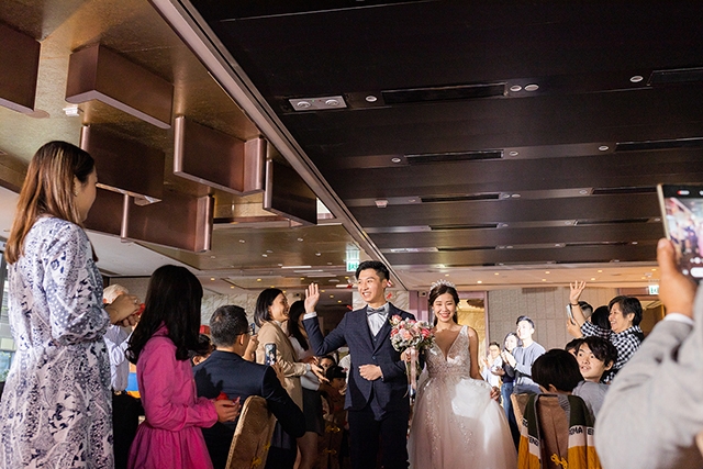 婚禮當日的甜蜜時刻