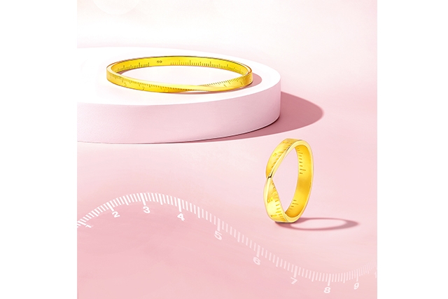 光影金「愛在咫尺」黃金首飾