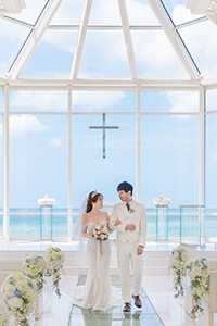 【沖繩婚禮實況】在青藍天下步進教堂  高雅不凡的婚禮體驗