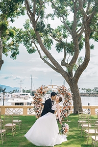 綠茵遊艇度假式婚禮|9.7黃金海岸鄉村俱樂部.遊艇會《Coastal Vows @Gold Coast 海岸約定.黃金海岸婚宴展》|預訂婚宴尊享豪華遊艇婚照拍攝