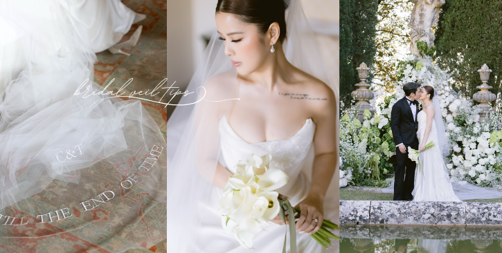 結婚頭紗實用教學｜婚紗與頭紗搭配技巧！正確揭頭紗方式、拆解婚禮頭紗拍攝技巧小貼士