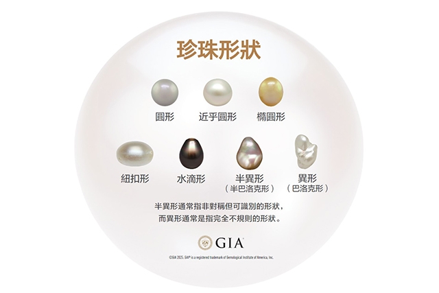 GIA珍珠尺寸形狀
