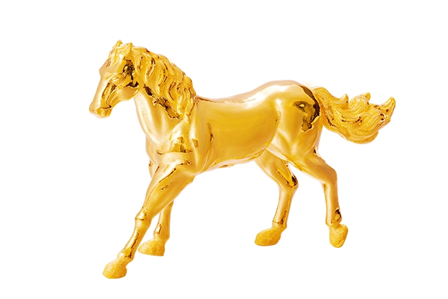 圖／駿馬足金擺件