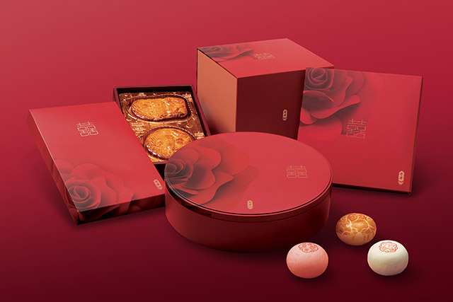 奇華嫁喜禮餅2026｜4款「紅玫瑰」設計 奇華嫁喜禮盒高貴登場
