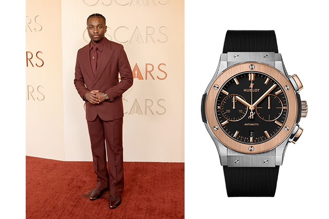 Miles Caton 佩戴 Hublot宇舶表Classic Fusion 鈦金皇金計時碼表45毫米