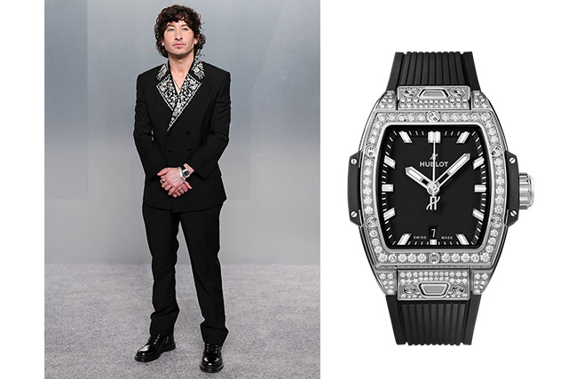 Barry Keoghan 佩戴 Hublot 宇舶表Spirit of Big Bang精鋼鑽石腕表32毫米