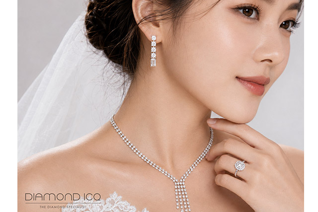 DIAMOND ICQ 8.19克拉總重鑽石首飾套裝