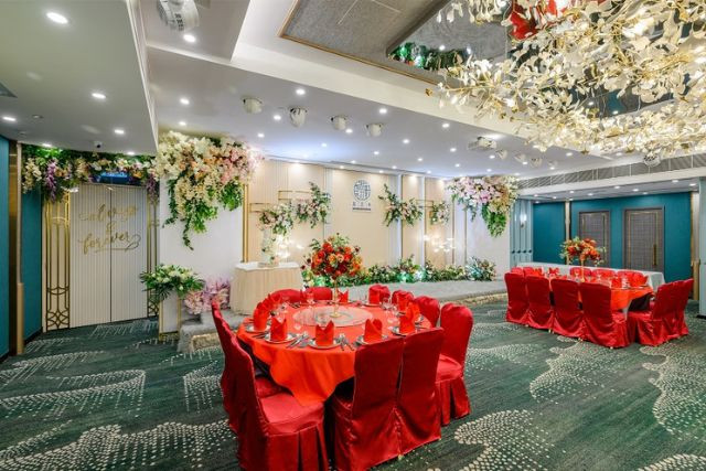 婚宴場地推薦2023｜囍雲軒破格瑰麗墨綠色婚禮 浪漫花語藏於席間獻永恆祝福