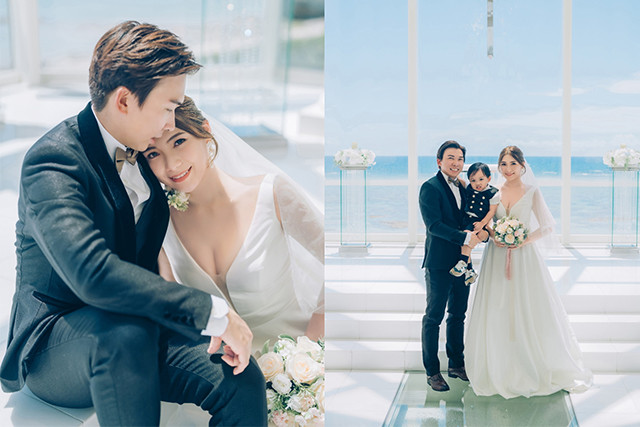 幸福不論遲早，補辦婚禮依然甜蜜！是Jessica & Tino 的海外婚禮，亦是和囝囝分享「度蜜月」