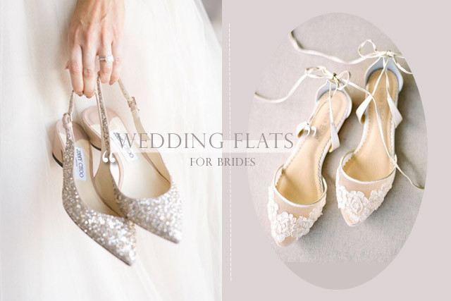 婚紗造型平底婚鞋推介丨誰說結婚一定要穿高跟鞋？丨準新娘必備的時尚舒適平底鞋