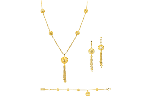 中式「囍」字金飾