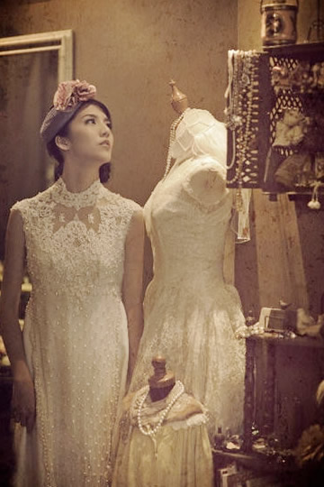 如何揀選及配襯古董婚紗？