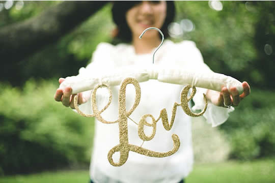 輕鬆自製靚靚結婚衣架