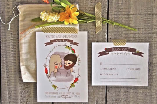 9 款創意婚卡 保證記得你婚期