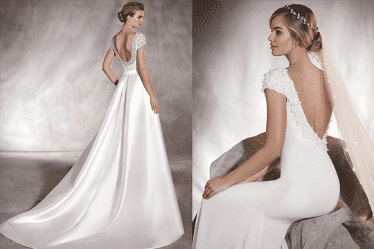 短袖婚紗當道！跟名人學揀婚紗