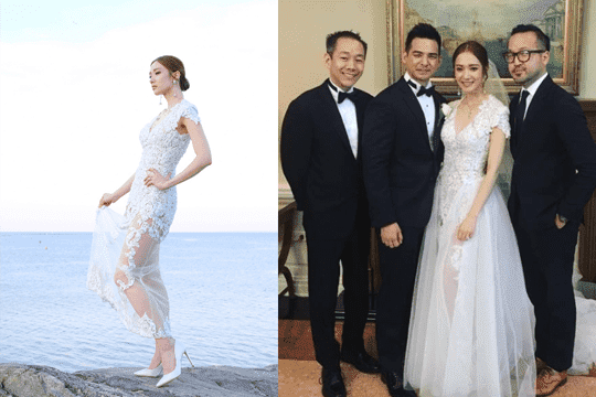 設計師解構王君馨4件嫁衣！