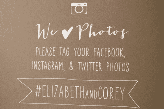 實用教學！來為婚禮Hashtag命名