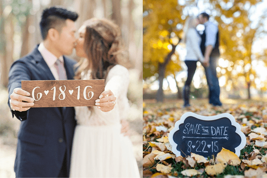 7種攝影方式請賓客Save the Date