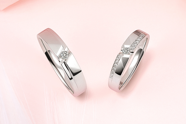 【網上婚展優惠 – 婚戒】六福珠寶18K金訂製鑽戒 4月限定88折