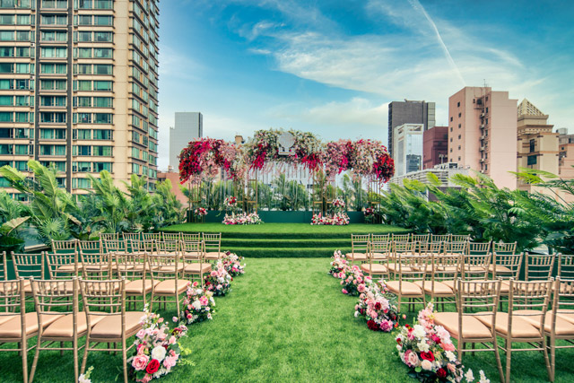 【2021 全新星級婚宴場地】尖沙咀The ONE囍雲軒．HEYA！3000呎歐陸式空中庭園    落地玻璃無柱設計