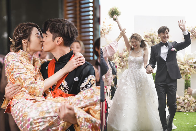 連詩雅陳家樂婚禮細節大公開｜五星級酒店行禮擺酒！連詩雅戴千萬鑽飾與百萬巨型龍鳳鈪/金豬牌出嫁！